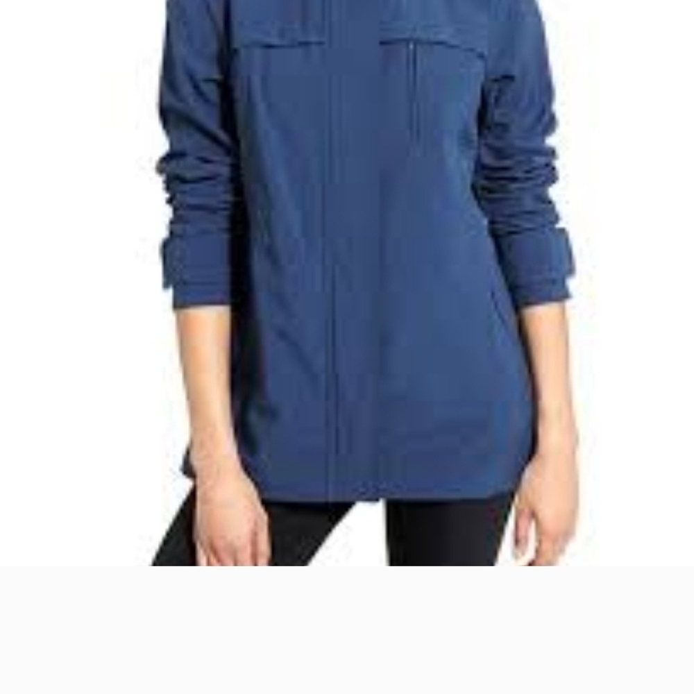 Athleta Waterproof lined jacket. This jacket also has a hood. Size Small